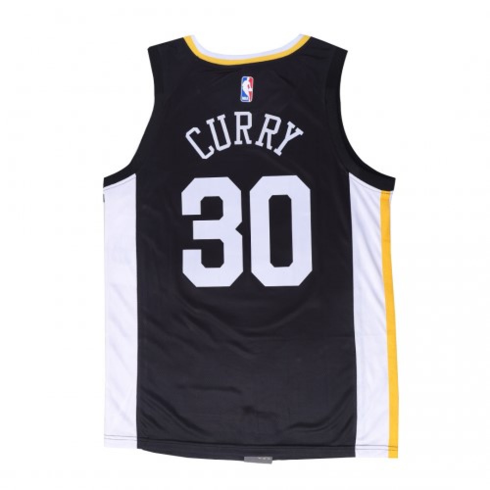 Men's Golden State Warriors Stephen Curry #30 Black Swingman Jersey - Statement Edition-Pro Kit Vault | Brand New 26/27 Sports Jerseys